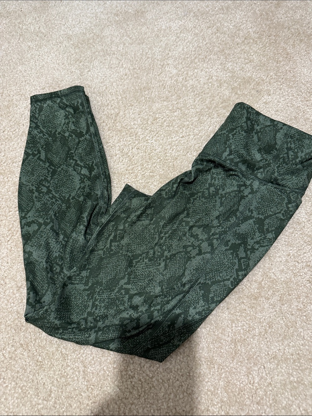 all in motion Dark Olive Snake-Print Leggings